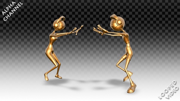 Gold Man and Woman - Dance Hip-Hop Pack alt