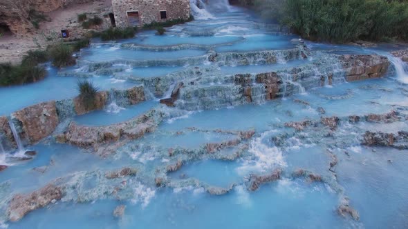 Natural thermal waterfalls of Saturnia