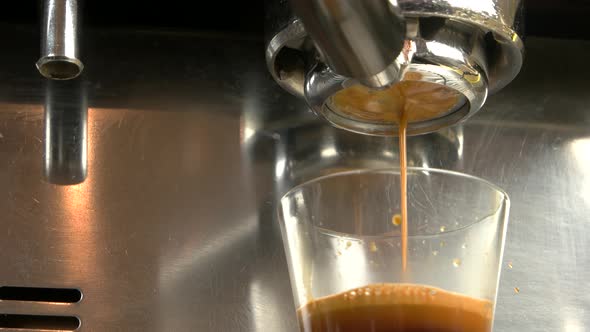 Espresso Machine Close Up. alt