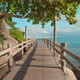 Wooden Bridge Along the Rocky Coast of the Island - VideoHive Item for Sale