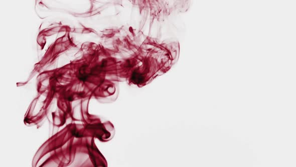 Abstract backdrop with stains of red incense smoke alt