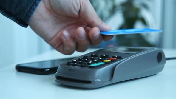 Hand Makes Payment By Credit Card