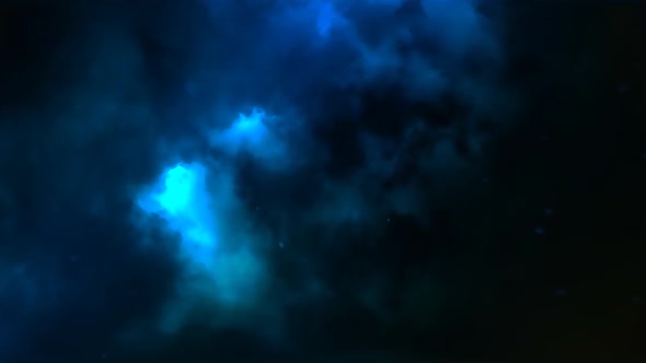 3D animation Through The Clouds In A Thunderstorm