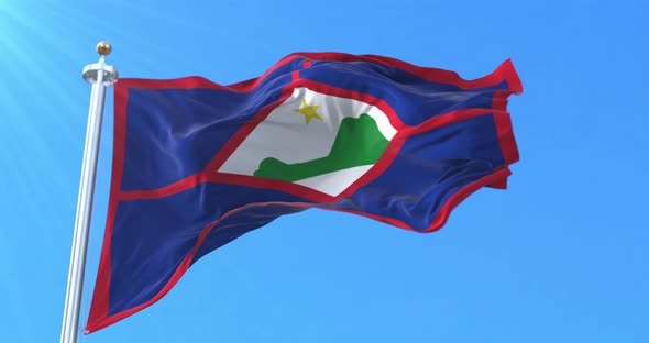 Sint Eustatius Flag, Caribbean Netherlands, Netherlands alt