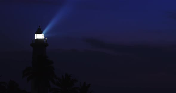 Night Seascape with Lighthouse