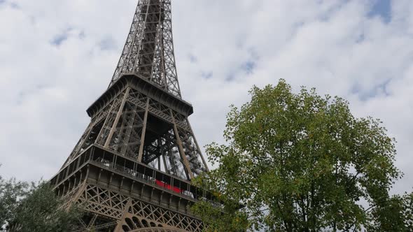 World famous heritage  site near Eiffel tower in Paris France slow tilt 4K 3840X2160 30fps UltraHD f
