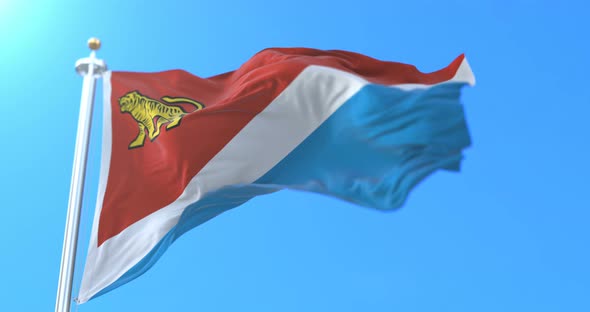 Primorsky Krai Flag, Russia alt