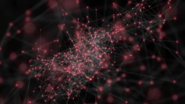 Red Plexus Background - 1920x1080, 30fps, Loop alt