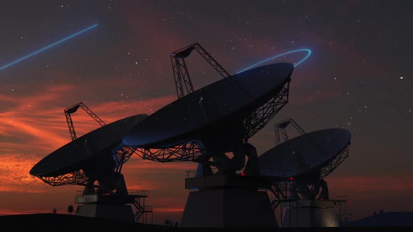 a group of space antennas or ground observatories observing space alt