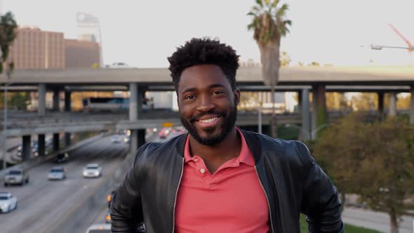 Portrait of a African-American man in Los Angeles alt