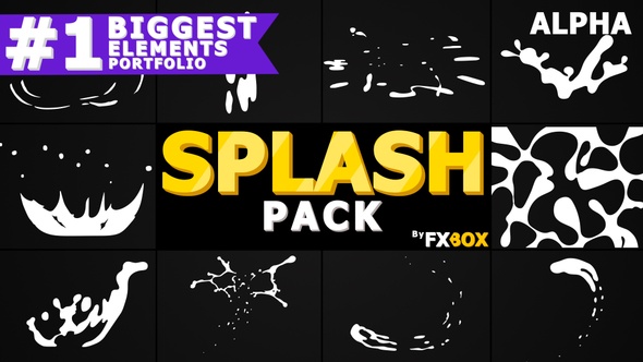 Liquid Splash Elements | Motion Graphics Pack