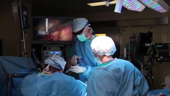Surgeons in the Operating Room with a Patient