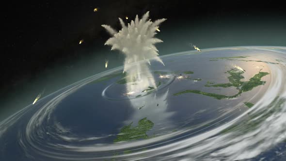 Asteroid Hitting Earth In An Extinction Level Event alt