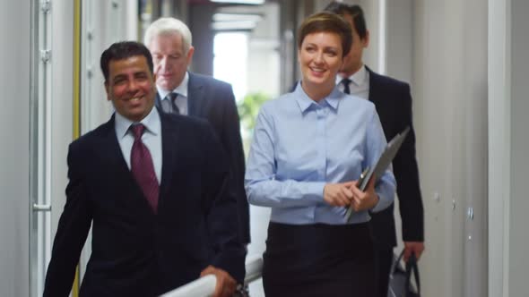 Team of Engineers Walking Together alt