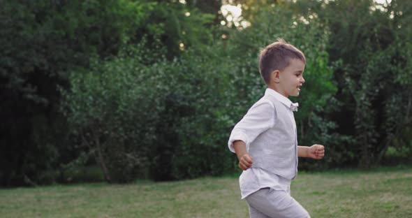 Charismatic 5 Years Boy Running Very Enthusiastic alt