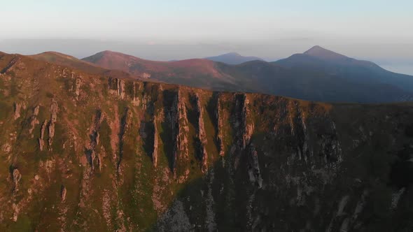 Rocky Mountain Peaks and Slopes Aerial View alt