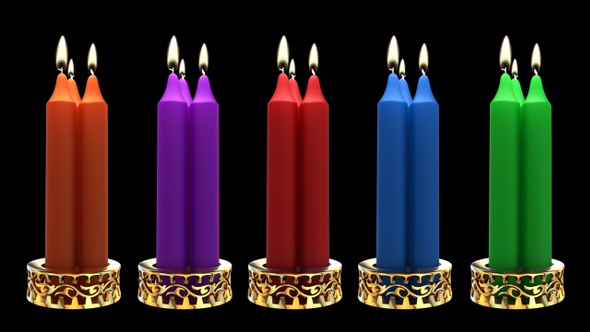Candles With Golden Holder alt