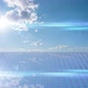 Clouds Float Quickly Over Solar Power Plant Panels - VideoHive Item for Sale