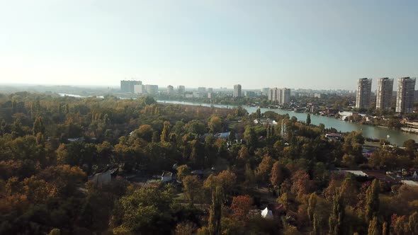 Aerial City View of Krasnodar Russian Federation 2020 alt