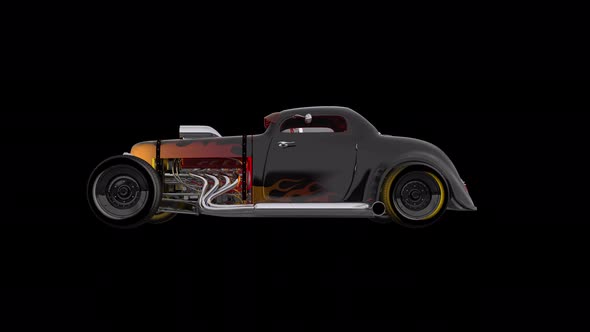 Hotrod 3D alpha rotate - Cam 2