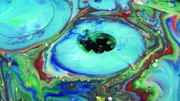 Dreamy Marbling Surface Moving Oil Liquid Swirl Sacral Paint Background Texture alt