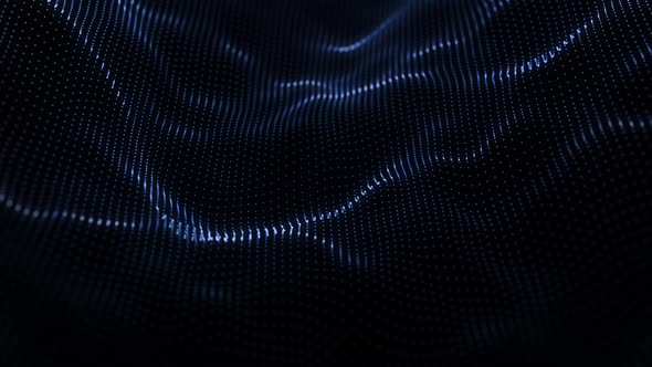 Blue Genesis Wave Abstract Background Animation