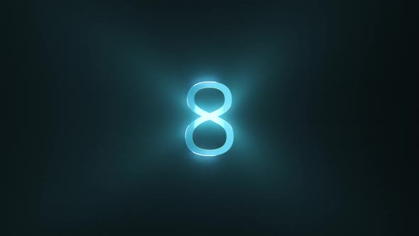 Countdown Timer From 10 to 0 with Ray Lights alt