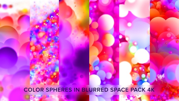 Color Spheres in Blurred Space Pack