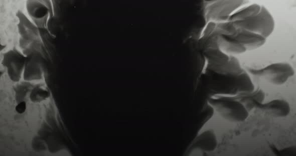 Black Water Ink Blotch Grunge Splash Dye Drops alt