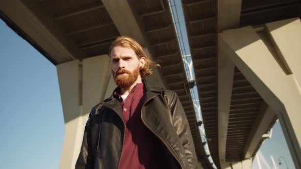 Outdoor Portrait of Ginger Man alt