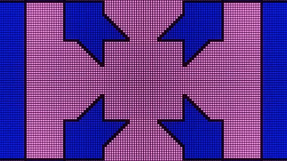 Vj Loop Animation Of Pixel Mosaic Ver11 02