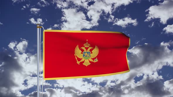 Montenegro Flag Waving alt