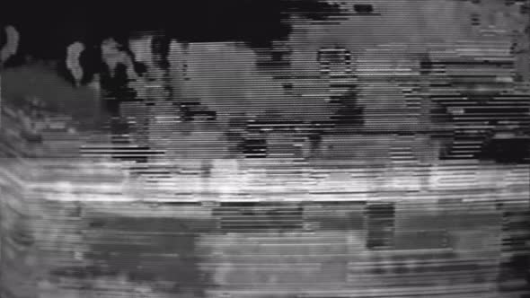 Old TV Glitch Error Video Damage Noise Error