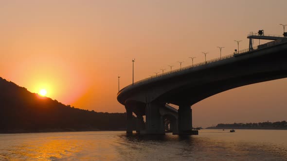 Hong Kong - Macau Bridge at Sunset alt