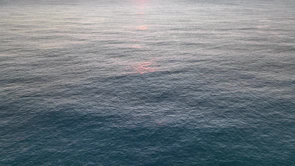 Sea Texture 4K filmed on a drone in the Sunset alt
