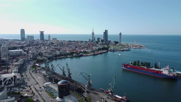 city batumi aerial view - Georgia alt