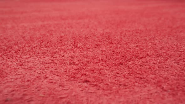 Fluffy Reverse Side of Red Cow Leather Sheet As Background alt