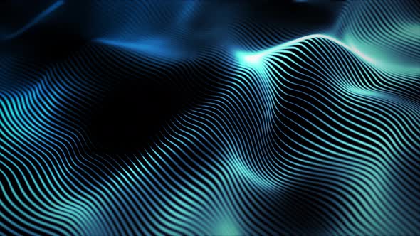 Abstract Digital Particle Wave background.