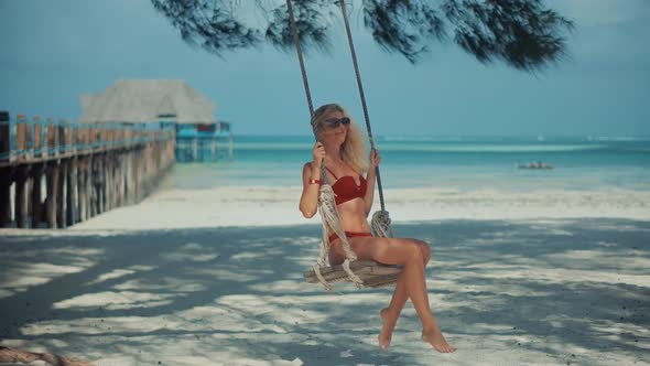 Travelling Tour In Italy Turquoise Sea. Enjoying Life Freedom. Happy Dreamer Girl Fresh Air. alt