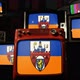 Flag of Siegen, Germany, on Retro TVs. - VideoHive Item for Sale