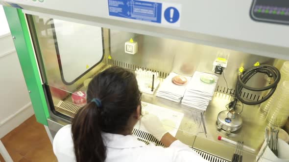 Arcing Around a Scientist Hazmat Biosafety Blood Testing