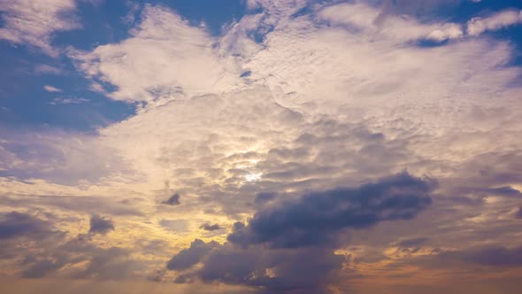 Timelapse dark clouds flowing in the sky Nature environment concept alt