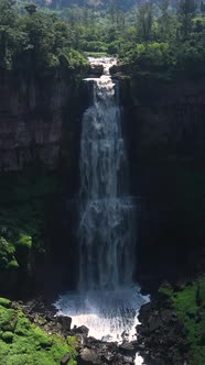 Amazing Waterfalls of Tequendama Landscape Aerial Vertical View
