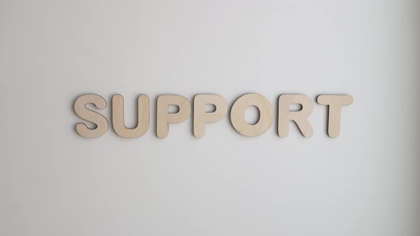 The Word Support Stop Motion