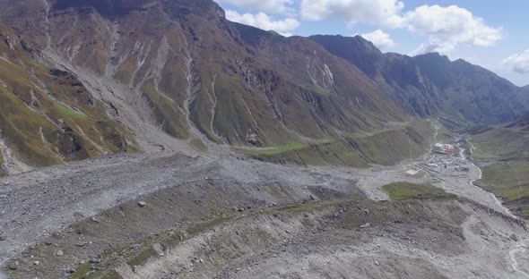 Kedarnath Dham Kedarpuri During Reconstruction Work in Uttarakhand