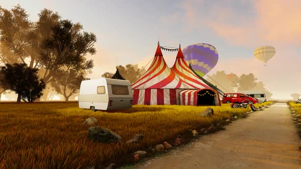 Traveling circus venue