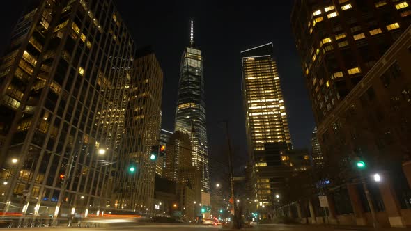 Exterior Shot of City Real Estate Buildings Investment Market alt