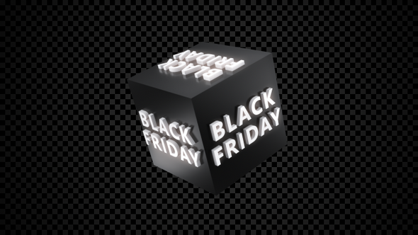 3D Cube Black Friday Looped