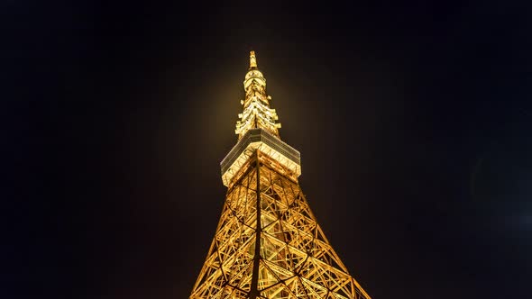 View of Tokyo Tower at night alt