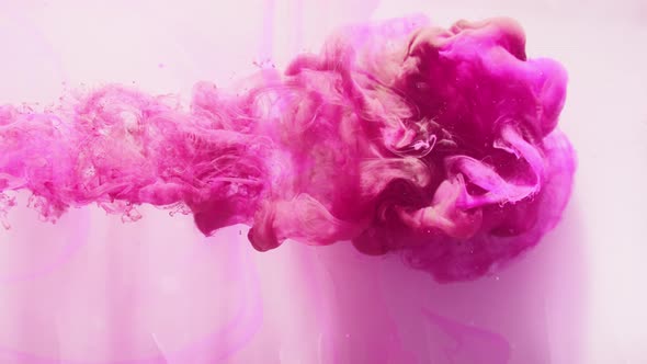Paint Water Drop Magenta Pink Smoke Flow White alt